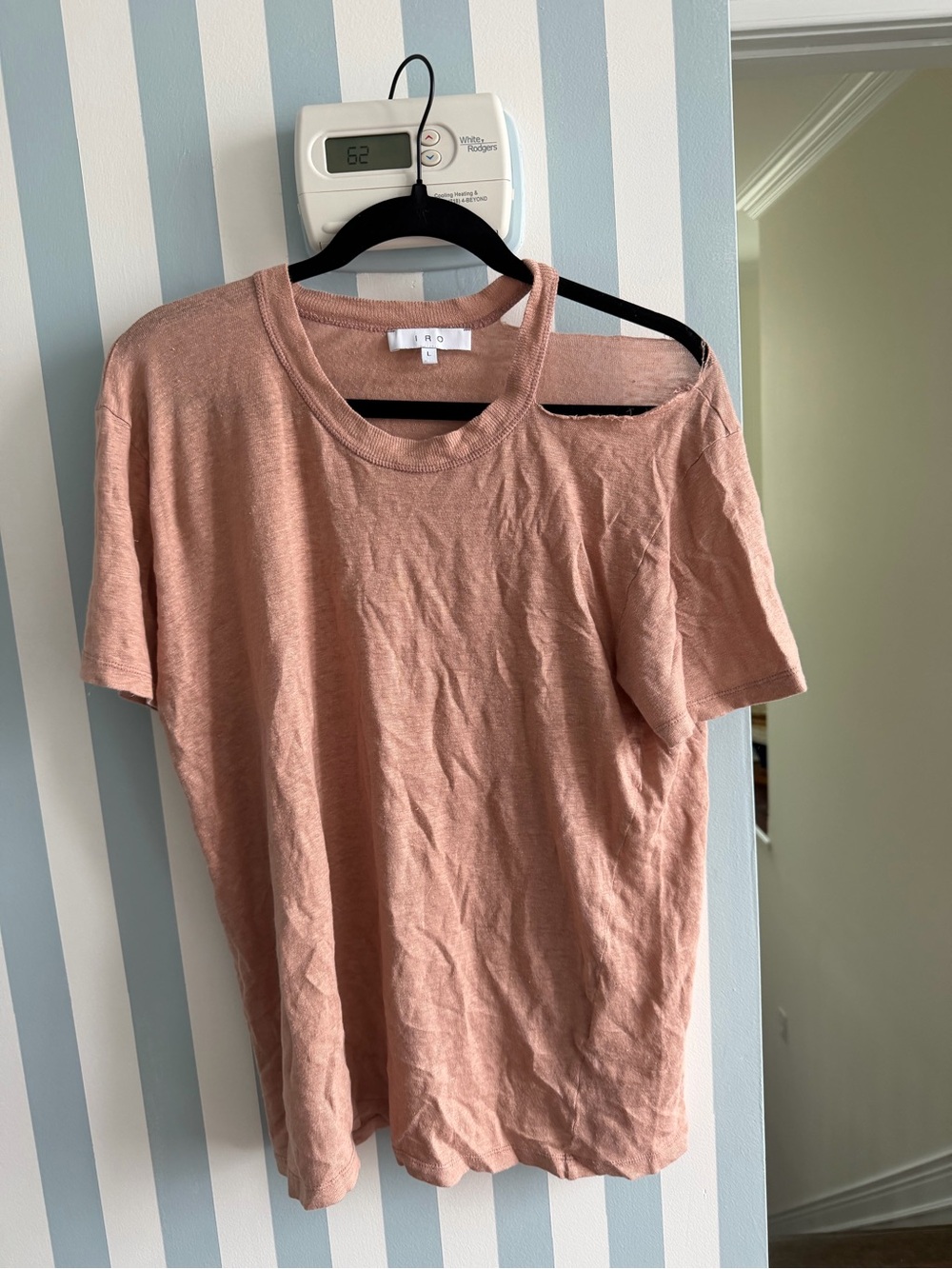 IRO Linen Women’s Short Sleeve Tee - Dusty Rose